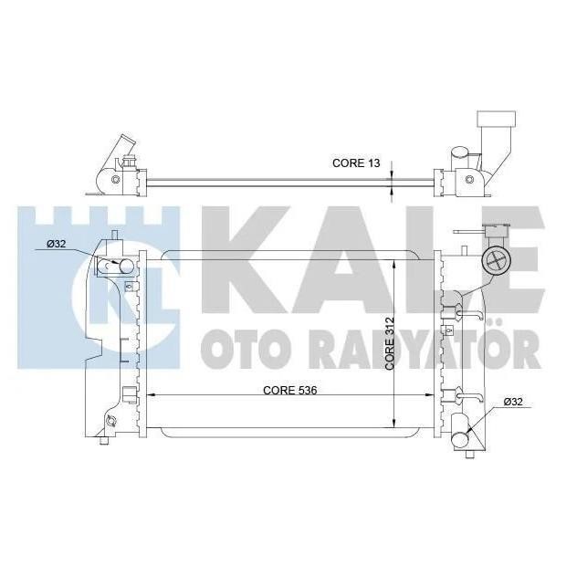 Kale Oto Radiator 366200 Радиатор охлаждения двигателя 366200: Отличная цена - Купить в Польше на 2407.PL!