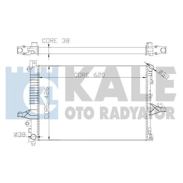 Kale Oto Radiator 367200 Радіатор охолодження двигуна 367200: Приваблива ціна - Купити у Польщі на 2407.PL!