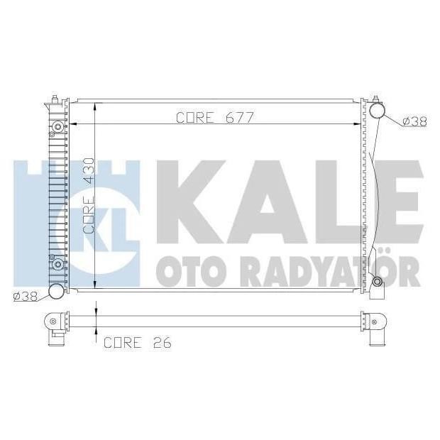 Kale Oto Radiator 367500 Радіатор охолодження двигуна 367500: Приваблива ціна - Купити у Польщі на 2407.PL!