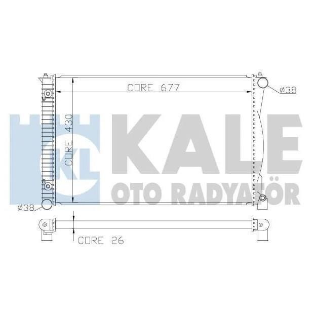 Kale Oto Radiator 367800 Радіатор охолодження двигуна 367800: Приваблива ціна - Купити у Польщі на 2407.PL!