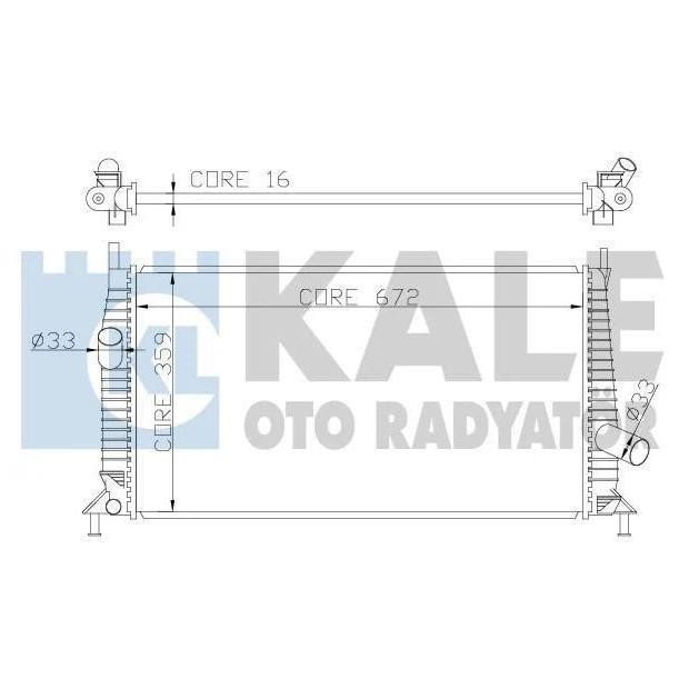 Kale Oto Radiator 356300 Radiator, engine cooling 356300: Buy near me in Poland at 2407.PL - Good price!