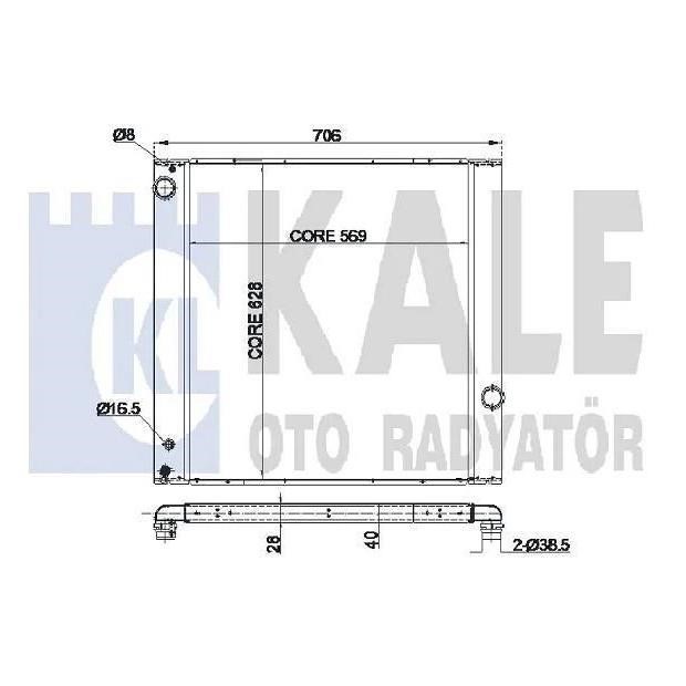 Kale Oto Radiator 350900 Радіатор охолодження двигуна 350900: Купити у Польщі - Добра ціна на 2407.PL!