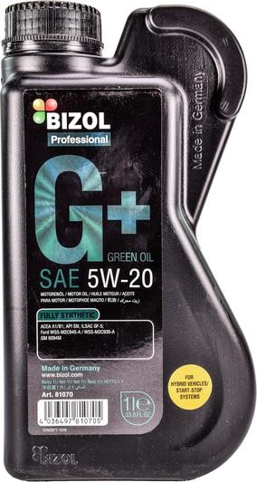Bizol B81070 Engine oil Bizol Green+ 5W-20, 1L B81070: Buy near me in Poland at 2407.PL - Good price!