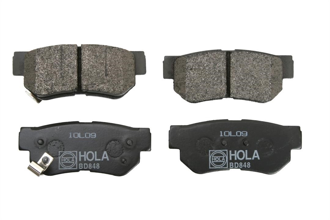 Hola BD848 Rear disc brake pads, set BD848: Buy near me in Poland at 2407.PL - Good price!