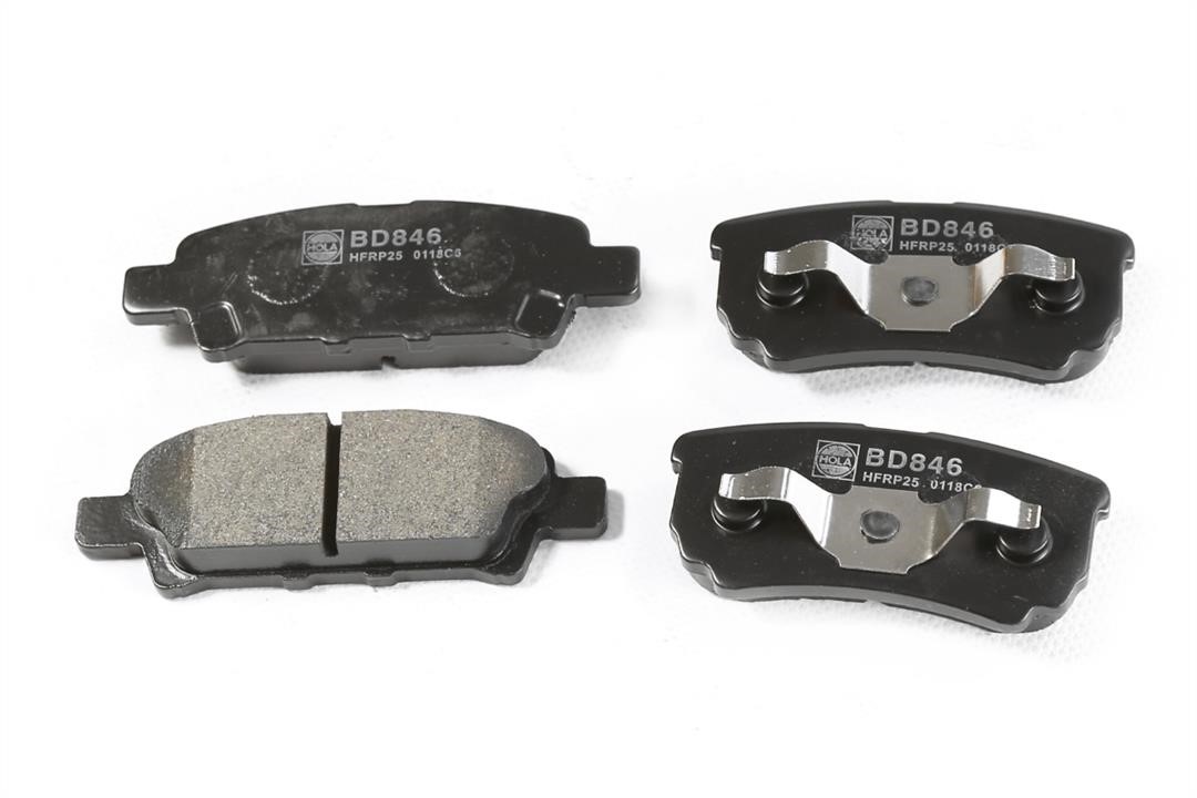Hola BD846 Rear disc brake pads, set BD846: Buy near me in Poland at 2407.PL - Good price!