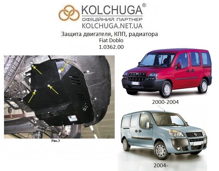 Kolchuga 2.0362.00 Захист двигуна Kolchuga преміум 2.0362.00 для Fiat (КПП, радіатор) 2036200: Приваблива ціна - Купити у Польщі на 2407.PL!