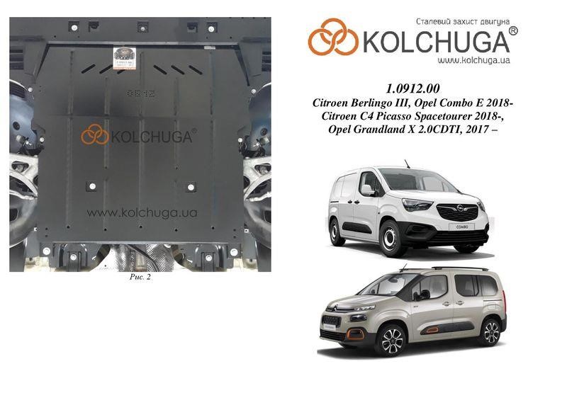 Ochrona silnika Kolchuga standard 1.0912.00 dla Peugeot&#x2F;Opel&#x2F;Citroen (skrzynia biegów) Kolchuga 1.0912.00