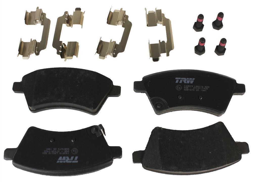 TRW GDB1673 TRW COTEC disc brake pads, set GDB1673: Buy near me in Poland at 2407.PL - Good price!