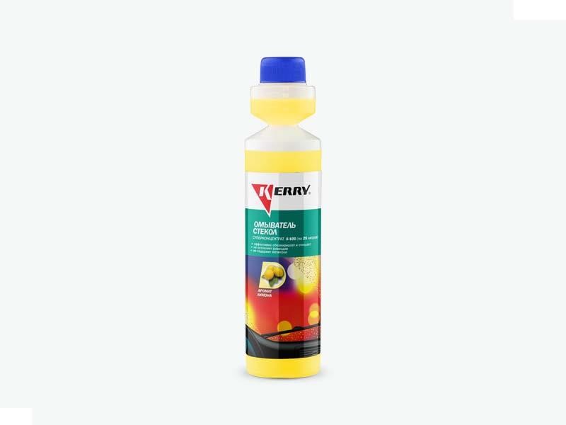 Kerry KR-338 Summer windshield washer fluid, concentrate, 1:100, Lemon, 0,27l KR338: Buy near me in Poland at 2407.PL - Good price!