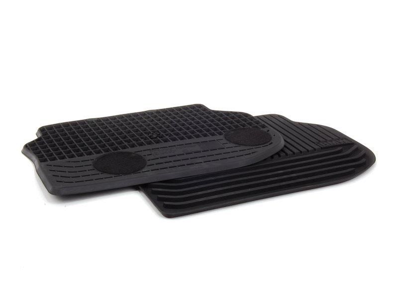 BMW 51 47 2 153 889 All Weather Rubber Floor Mats - Rear - Black 51472153889: Buy near me in Poland at 2407.PL - Good price!