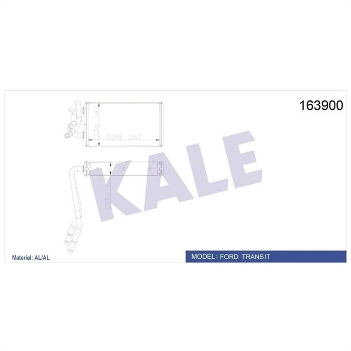 Kale Oto Radiator 163900 Heat exchanger, interior heating 163900: Buy near me at 2407.PL in Poland at an Affordable price!