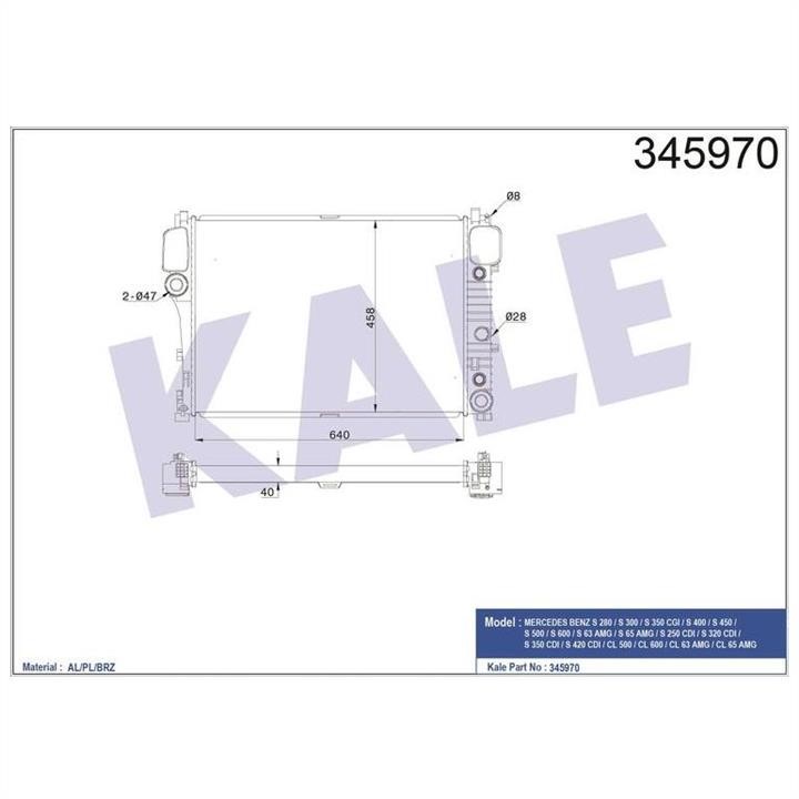 Kale Oto Radiator 345970 Moduł chłodzący 345970: Dobra cena w Polsce na 2407.PL - Kup Teraz!