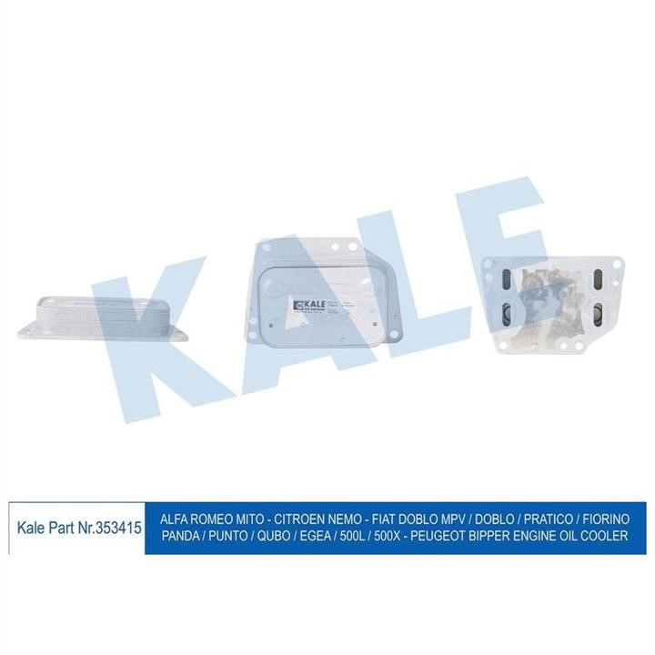 Kale Oto Radiator 353415 Oil cooler 353415: Buy near me in Poland at 2407.PL - Good price!