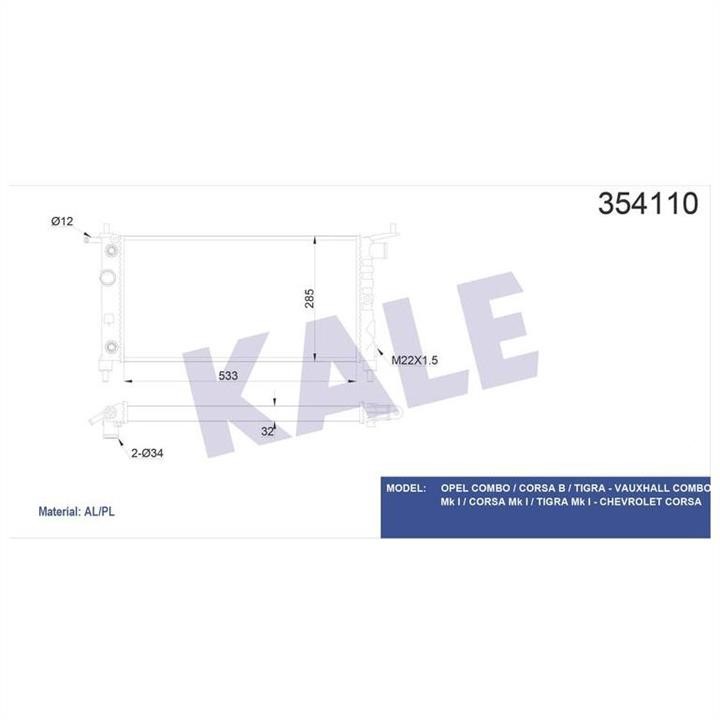 Kale Oto Radiator 354110 Kühlmodul 354110: Kaufen Sie zu einem guten Preis in Polen bei 2407.PL!
