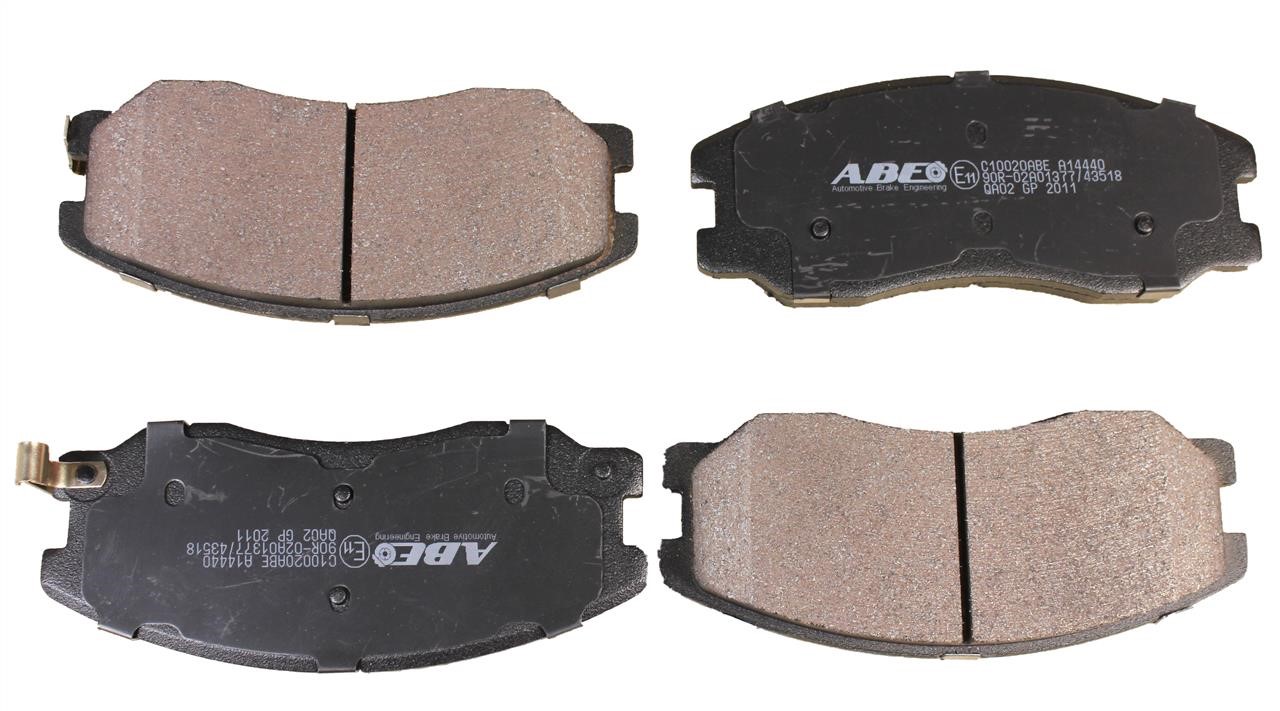 ABE C10020ABE Front disc brake pads, set C10020ABE: Buy near me in Poland at 2407.PL - Good price!