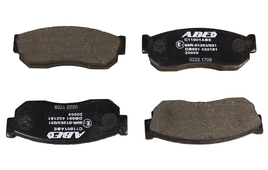 ABE C11001ABE Front disc brake pads, set C11001ABE: Buy near me in Poland at 2407.PL - Good price!