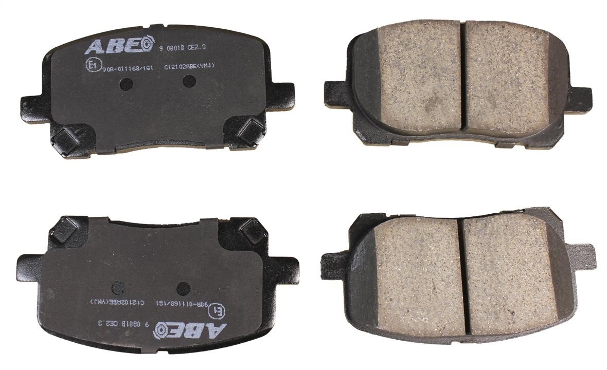 ABE C12102ABE Front disc brake pads, set C12102ABE: Buy near me in Poland at 2407.PL - Good price!