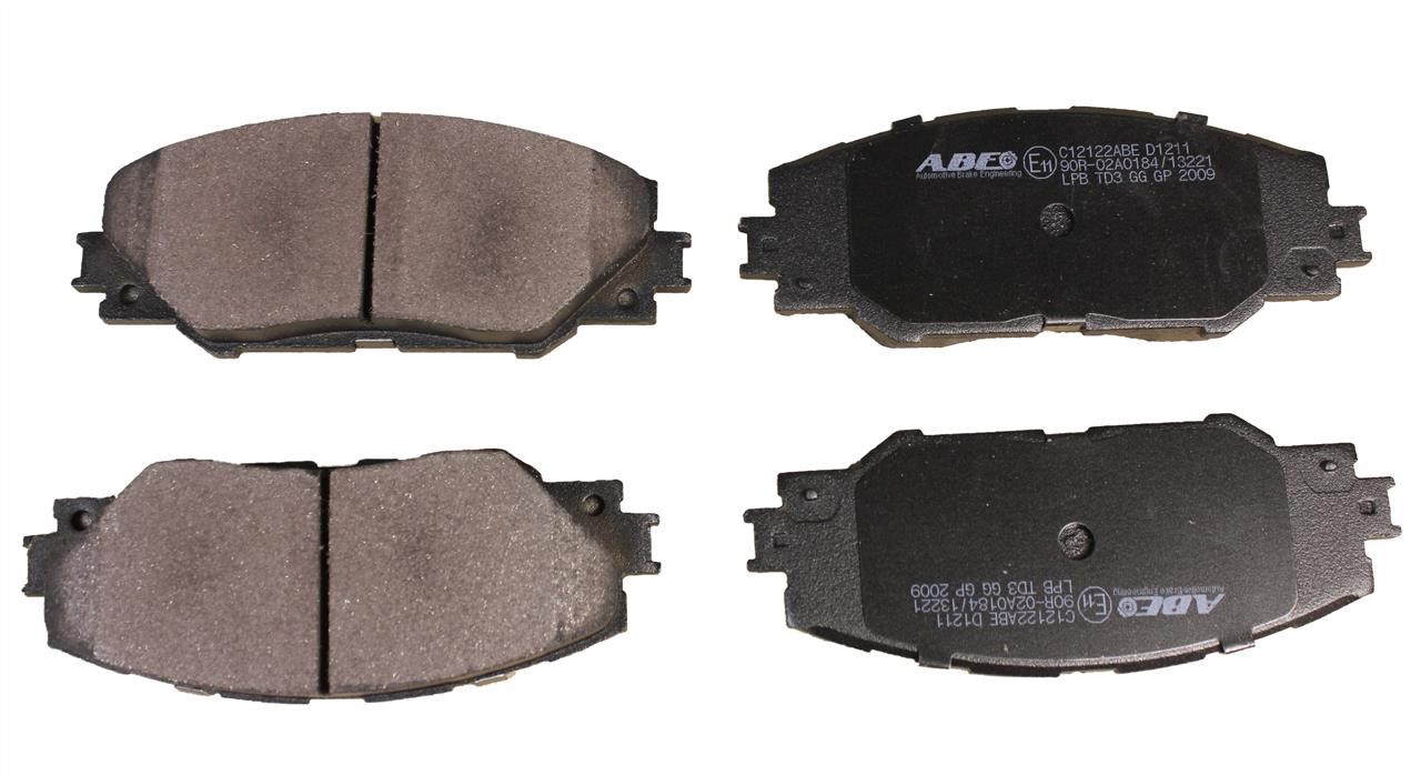 ABE C12122ABE Front disc brake pads, set C12122ABE: Buy near me in Poland at 2407.PL - Good price!