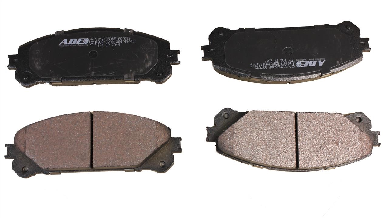 ABE C12135ABE Front disc brake pads, set C12135ABE: Buy near me in Poland at 2407.PL - Good price!