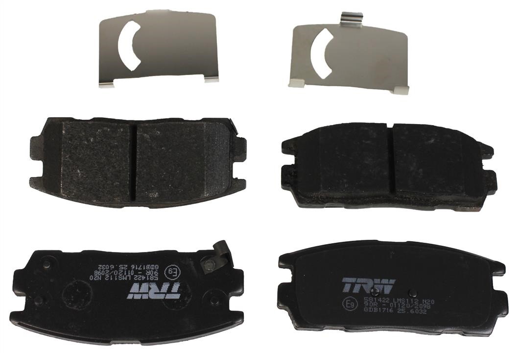 TRW GDB1716 TRW COTEC disc brake pads, set GDB1716: Buy near me in Poland at 2407.PL - Good price!