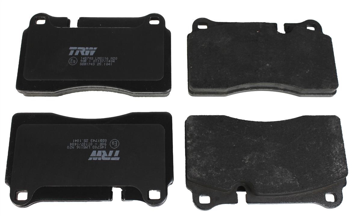 TRW GDB1743 TRW COTEC disc brake pads, set GDB1743: Buy near me in Poland at 2407.PL - Good price!