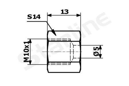 StarLine ST BH02 Brake tube nut STBH02: Buy near me at 2407.PL in Poland at an Affordable price!