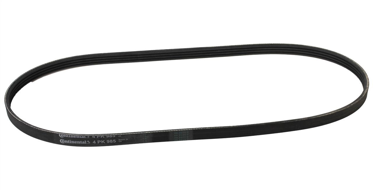 Contitech 4PK985 V-ribbed belt 4PK985 4PK985: Buy near me in Poland at 2407.PL - Good price!
