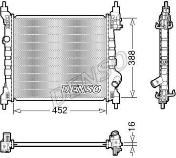 DENSO DRM15014 Radiator, engine cooling DRM15014: Buy near me in Poland at 2407.PL - Good price!