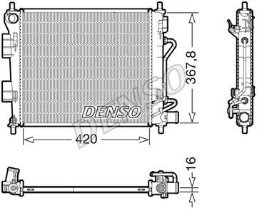 DENSO DRM41018 Радиатор охлаждения двигателя DRM41018: Отличная цена - Купить в Польше на 2407.PL!