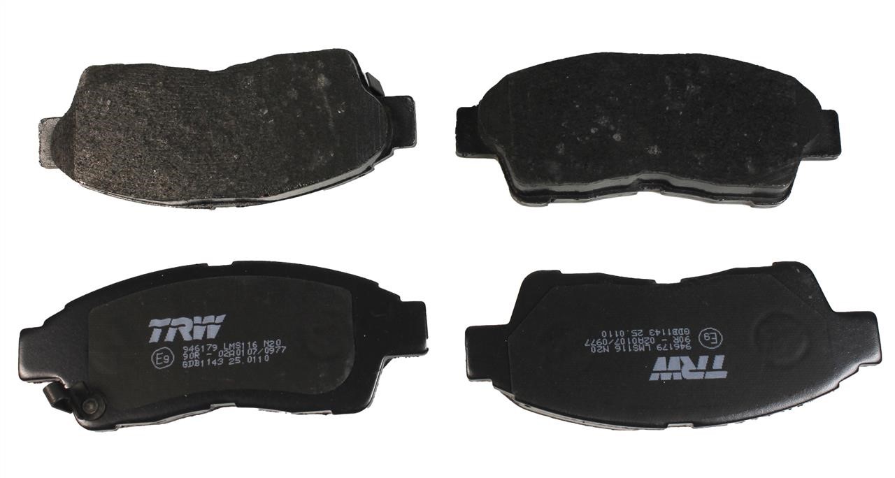TRW GDB1143 TRW COTEC disc brake pads, set GDB1143: Buy near me in Poland at 2407.PL - Good price!