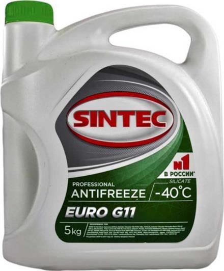 Sintec 800523 Antifreeze Sintec Antifreeze EURO G11 -40°C, green,5 kg 800523: Buy near me in Poland at 2407.PL - Good price!