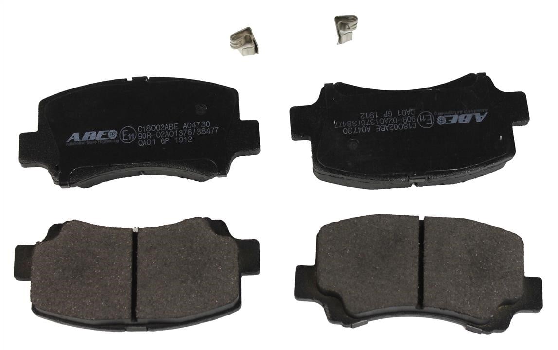 ABE C18002ABE Front disc brake pads, set C18002ABE: Buy near me in Poland at 2407.PL - Good price!
