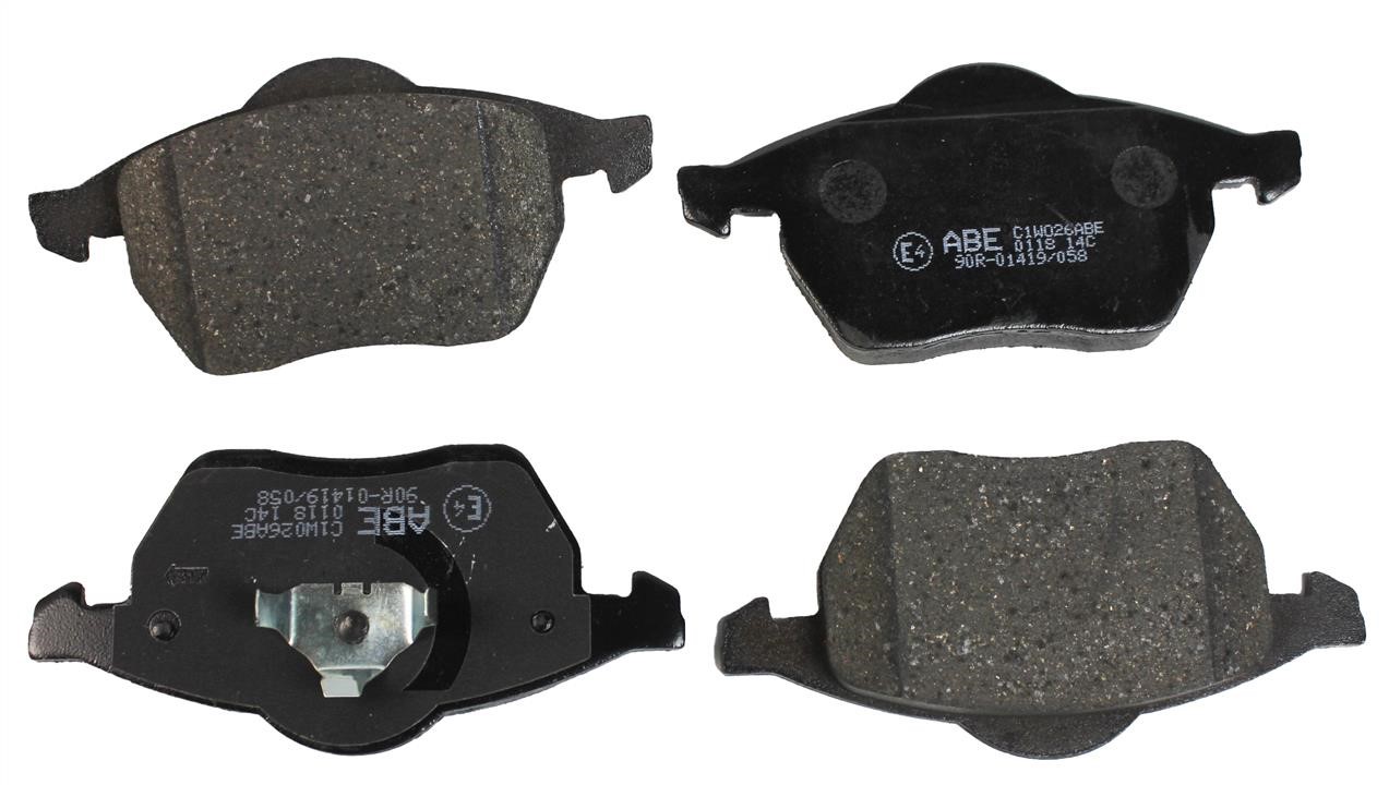 ABE C1W026ABE Front disc brake pads, set C1W026ABE: Buy near me in Poland at 2407.PL - Good price!