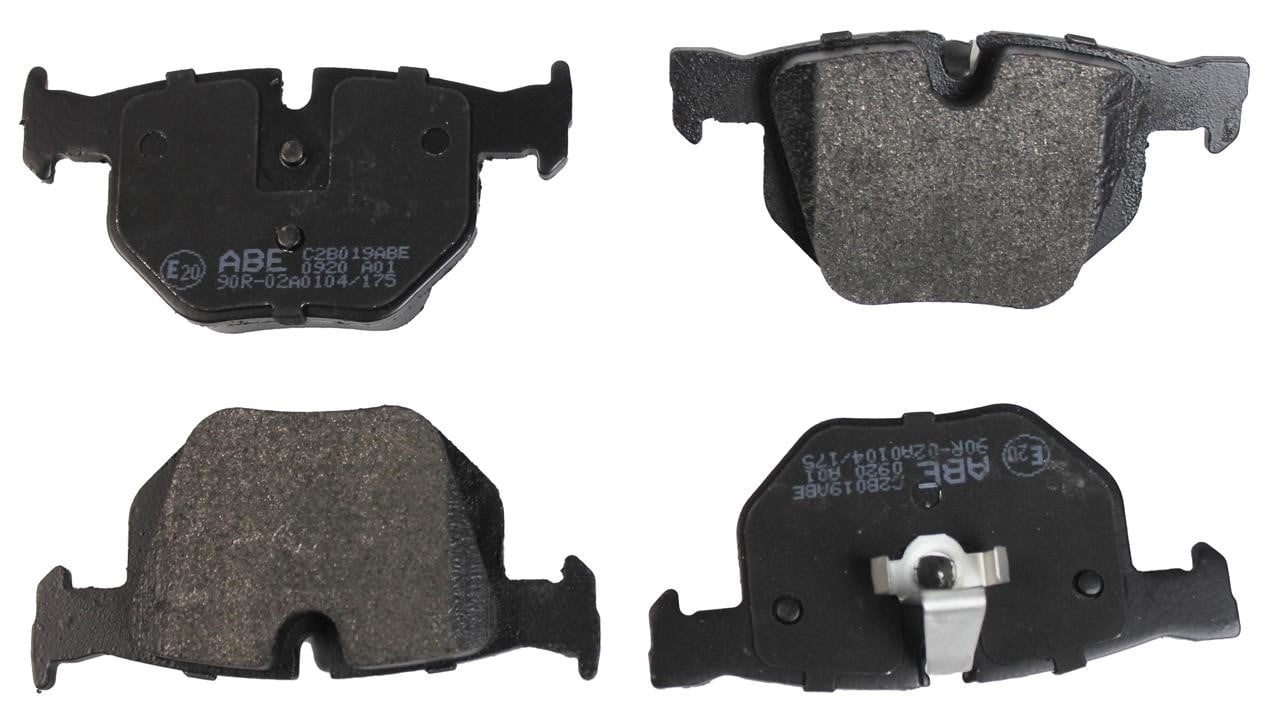 ABE C2B019ABE Rear disc brake pads, set C2B019ABE: Buy near me in Poland at 2407.PL - Good price!
