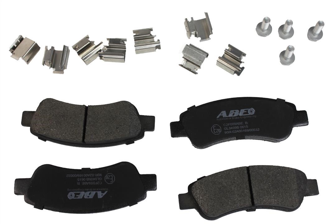 ABE C2F009ABE Rear disc brake pads, set C2F009ABE: Buy near me in Poland at 2407.PL - Good price!