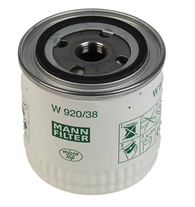 Mann-Filter W 920/38 Масляный фильтр W92038: Отличная цена - Купить в Польше на 2407.PL!