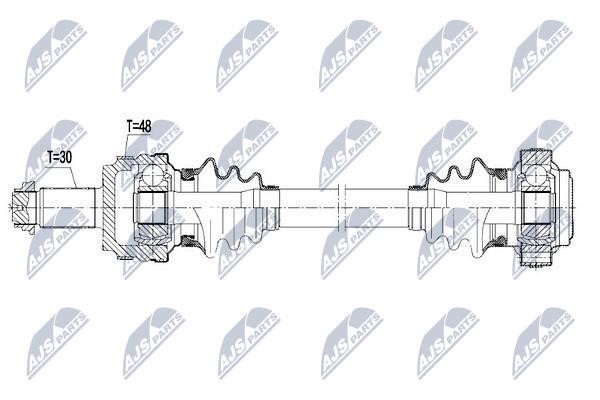 NTY NPW-BM-109 Drive shaft right NPWBM109: Buy near me in Poland at 2407.PL - Good price!