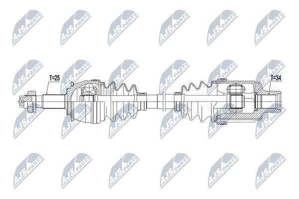 NTY NPW-PL-061 Drive shaft right NPWPL061: Buy near me in Poland at 2407.PL - Good price!
