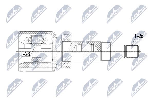 NTY NPW-VV-108 Шарнір рівних кутових швидкостей (ШРУС), внутрішній NPWVV108: Приваблива ціна - Купити у Польщі на 2407.PL!