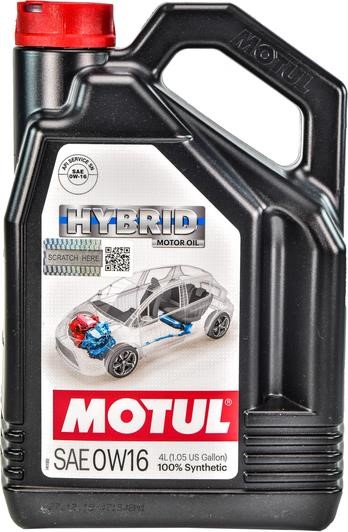 Motul 107154 Моторное масло Motul Hybrid 0W-16, 4л 107154: Отличная цена - Купить в Польше на 2407.PL!
