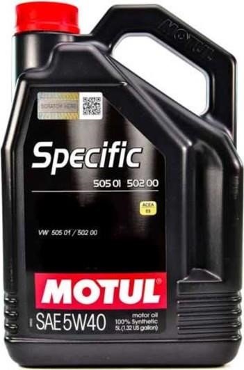 Motul 842451 Motoröl Motul Specific 505.01 502.00 5W-40, 5L 842451: Kaufen Sie zu einem guten Preis in Polen bei 2407.PL!