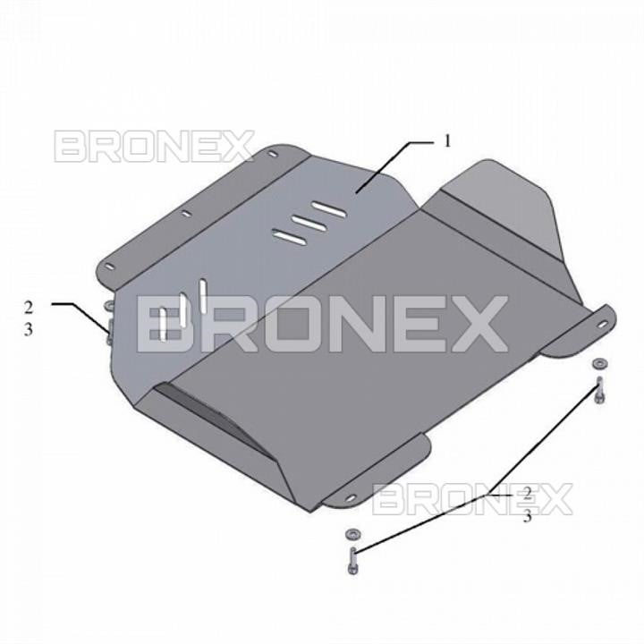 Bronex 101.0225.00 Engine protection Bronex standard 101.0225.00 for Geely CK (radiator, gear box) 101022500: Buy near me in Poland at 2407.PL - Good price!