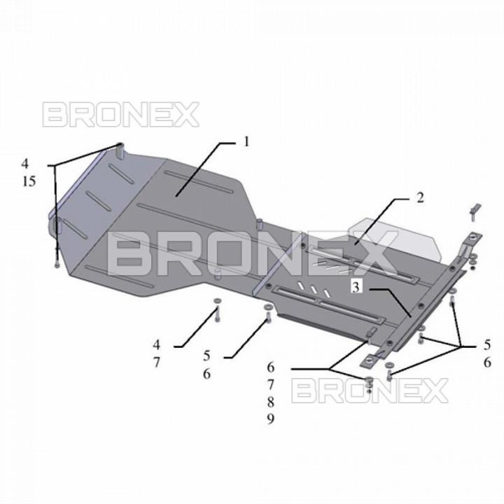 Bronex 101.0246.00 Захист двигуна Bronex стандартна 101.0246.00 для Subaru Forester SH (радіатор, КПП) 101024600: Приваблива ціна - Купити у Польщі на 2407.PL!