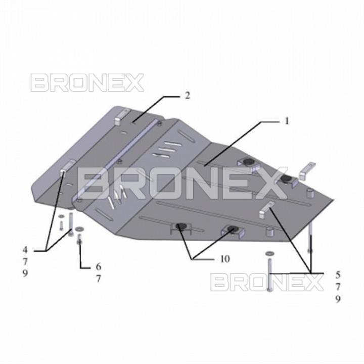 Bronex 101.0249.00 Ochrona silnika Bronex standard 101.0249.00 dla Nissan Qashqai (skrzynia biegów) 101024900: Dobra cena w Polsce na 2407.PL - Kup Teraz!
