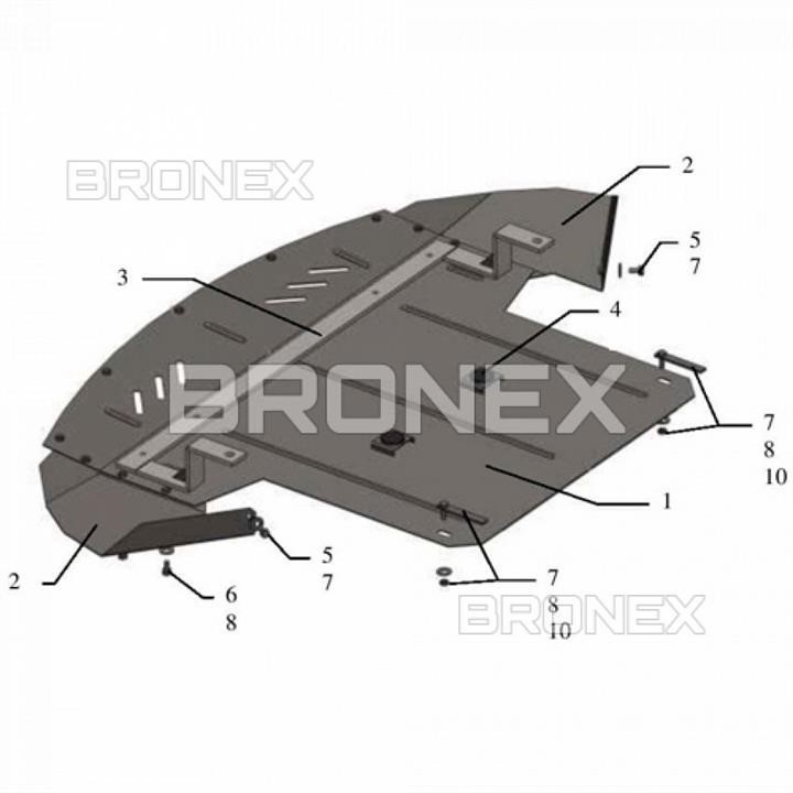 Bronex 101.0279.00 Ochrona silnika Bronex standard 101.0279.00 dla Audi A8 (chłodnica samochodowa, skrzynia biegów) 101027900: Dobra cena w Polsce na 2407.PL - Kup Teraz!