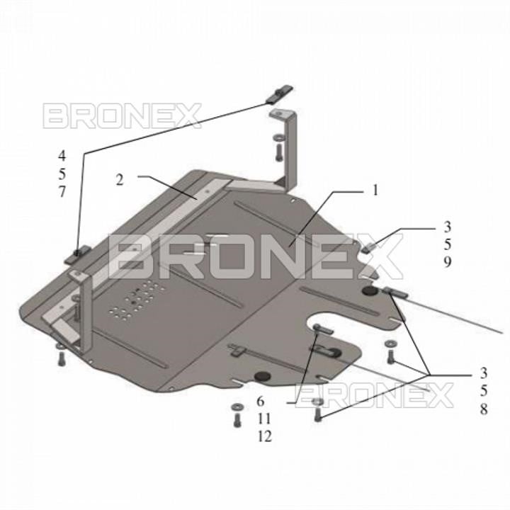 Bronex 101.0282.00.V Motorschutz Bronex standard 101.0282.00.V zum Volkswagen Polo (kühler, getriebe) 101028200V: Kaufen Sie zu einem guten Preis in Polen bei 2407.PL!