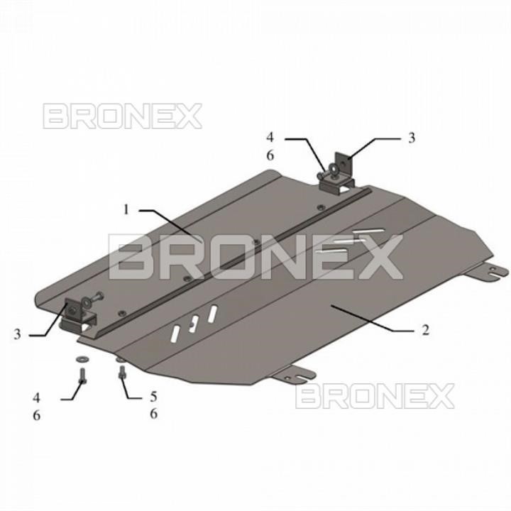 Bronex 101.0314.00 Захист двигуна Bronex стандартна 101.0314.00 для Citroen DS3/C3 (радіатор, КПП) 101031400: Купити у Польщі - Добра ціна на 2407.PL!