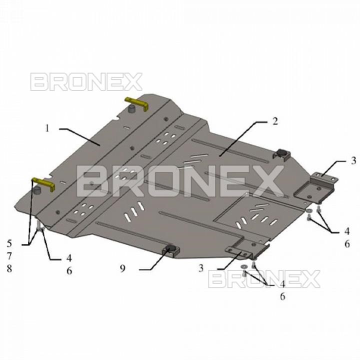 Bronex 101.0343.00 Ochrona silnika Bronex standard 101.0343.00 dla Chery M11 (chłodnica samochodowa, skrzynia biegów) 101034300: Dobra cena w Polsce na 2407.PL - Kup Teraz!