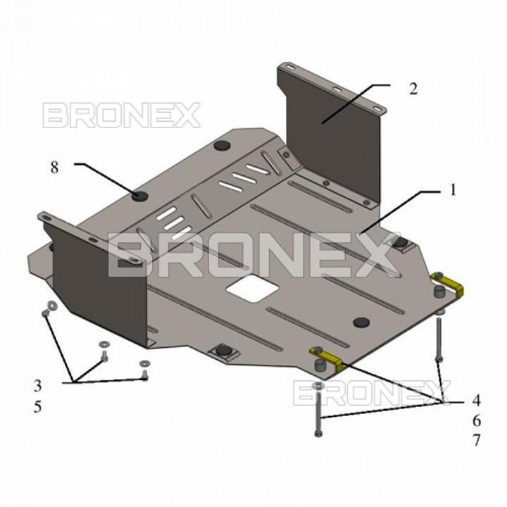 Bronex 101.0347.00 Ochrona silnika Bronex standard 101.0347.00 dla Kia Picanto II (chłodnica samochodowa, skrzynia biegów) 101034700: Dobra cena w Polsce na 2407.PL - Kup Teraz!