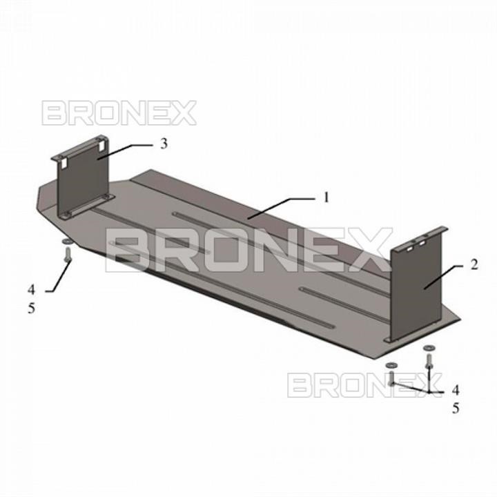 Bronex 101.0397.00 Fuel tank protectionBronex standard 101.0397.00 for Mitsubishi L200 101039700: Buy near me in Poland at 2407.PL - Good price!